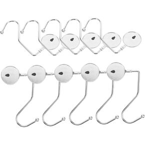 Secure and Portable Purse Hooks - Long Lasting Table Hanger Holders for Handbags - Set of 10 - Ideal for Desk - Under Counter - and Christmas Stocking Clips