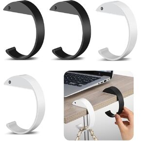 4PCS C Shape Purse Hook for Table Handbag Hanger for Desk Heavy Duty Purse Hook Floding Bag Holder Made of high-Strength Alloy Materials Can Hanger Various Heavy Items Foldable