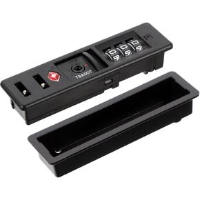 1Pcs Black Suitcase Lock Luggage Locks Customs Code Lock Portable TSA Security Lock for Travel Luggage Bag Backpack Padlock