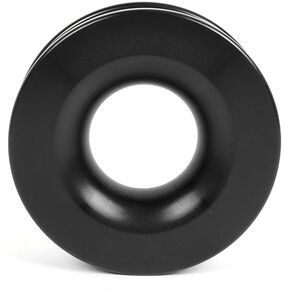 Winch Snatch Recovery Ring Aluminum 41000lb Snatch Block Ring Snatch-Ring Snatch Pulley for ATV UTV SUV Truck Off-Road Vehicle Towing Soft Shackle Recovery（Black）