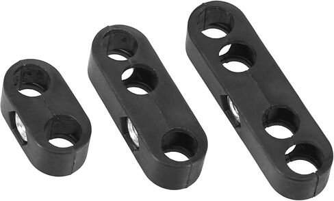 Unifizz 12pcs 7mm 8mm Spark Plug Wire Separators Kit,Spark Plug Wire Separators Plastic Kit,Plug Wire Divider Looms Ignition Wire Separators Holders,Engine Spark Plug Wire Separator Divider (Black) in Saudi Arabia