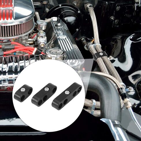 Unifizz 12pcs 7mm 8mm Spark Plug Wire Separators Kit,Spark Plug Wire Separators Plastic Kit,Plug Wire Divider Looms Ignition Wire Separators Holders,Engine Spark Plug Wire Separator Divider (Black) in Saudi Arabia