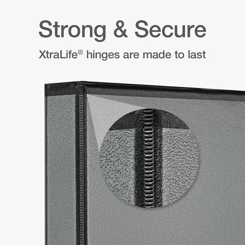 Oxford Ring Binders, 1" Round Ring Binders, View Binder, Covers on 3 Sides, XtraLife Hinge, Non-Stick, PVC-Free, Black, 225 Sheet Capacity (1002546) in Saudi Arabia