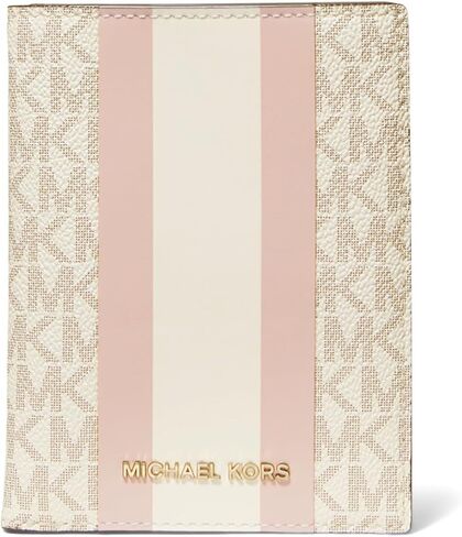 Michael Kors Women's Bedford Travel Medium Passport Wallet, Vanilla/Soft Pink in Saudi Arabia