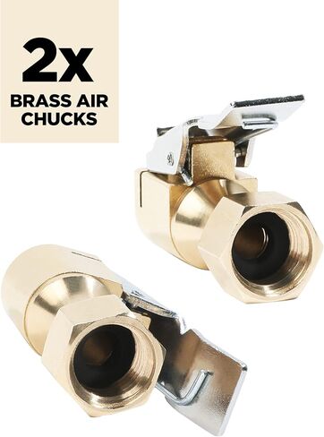 عبوتان من ظرف الهواء، NPT أنثى تدفق مغلق مستقيم قفل على ظرف الإطار مع مشبك، ظرف هواء مغلق عالي التحمل، يناسب معظم منفاخ الهواء خرطوم الهواء الضاغط in Kuwait