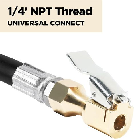 عبوتان من ظرف الهواء، NPT أنثى تدفق مغلق مستقيم قفل على ظرف الإطار مع مشبك، ظرف هواء مغلق عالي التحمل، يناسب معظم منفاخ الهواء خرطوم الهواء الضاغط in Kuwait