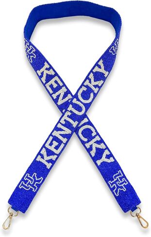 Kentucky Beaded Purse Strap Blue and White College Game Day Clear Handbag Replacement Strap Stadium Football University 49" Gold Hardware Clips for Sports Fans Bag Cats in Saudi Arabia