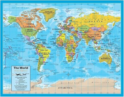 Waypoint Geographic 2-in-1 United States and World Notebook Map, Interactive Notebook Maps for Learning Geography and Social Studies, Engaging Learning Resources for Kids, 8.5" x 11" in Saudi Arabia