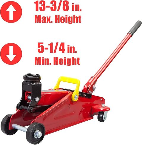 Big Red 4 Ton Floor Jack,Low Profile Car Jack with Dual Quick Lift Hydraulic Pump,Heavy Duty Truck Jack,Lifting Range 4"-20" in Saudi Arabia