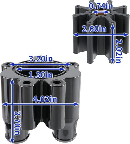 Water Pump Impeller Kit 46-807151A14 Replacement Fit for Mercury Mercruiser Bravo Replaces 18-3150 in Saudi Arabia