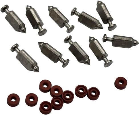 #398188#281144-10PK Pack of 10 Carburetor Float Needle Seat kit 83400 83412 90700 91700 93400 Premium and Durable Replacement Parts New in Saudi Arabia
