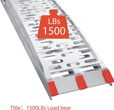 Towallmark Set of 2 Ramps - 1500 lbs ATV Ramps, 7.5ft Aluminum, Folding Loading Ramps for Pickup Trucks, Bike, UTV, Lawn Mowers in Saudi Arabia