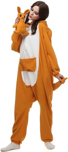 Unisex Adult Onesie Pajamas Cosplay Animal One Piece Halloween Costume Sleepwear Homewear in Saudi Arabia