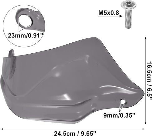 Motoforti Pair Handguard Protector for BMW R1250GS ADV LC R1200GS LC F850GS F800GS Windshield Hand Shield Guard Protector Smoked Color in Saudi Arabia