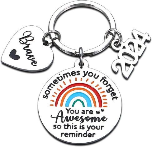 GGOJAGST 5th Grade First Day of School Supplies for Teen Boys Girls, Back to School Gifts for Kids, First Grade School Supplies for Teen Boys Girls, Rainbow Good Luck Keychain, Senior 2024 Gift in Saudi Arabia