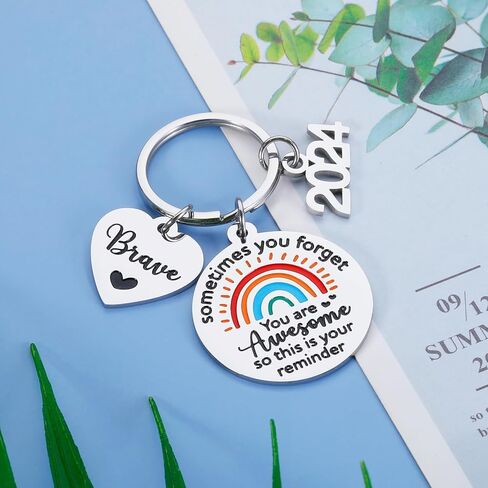 GGOJAGST 5th Grade First Day of School Supplies for Teen Boys Girls, Back to School Gifts for Kids, First Grade School Supplies for Teen Boys Girls, Rainbow Good Luck Keychain, Senior 2024 Gift in Saudi Arabia