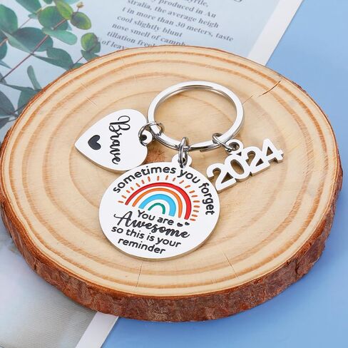 GGOJAGST 5th Grade First Day of School Supplies for Teen Boys Girls, Back to School Gifts for Kids, First Grade School Supplies for Teen Boys Girls, Rainbow Good Luck Keychain, Senior 2024 Gift in Saudi Arabia