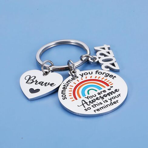 GGOJAGST 5th Grade First Day of School Supplies for Teen Boys Girls, Back to School Gifts for Kids, First Grade School Supplies for Teen Boys Girls, Rainbow Good Luck Keychain, Senior 2024 Gift in Saudi Arabia