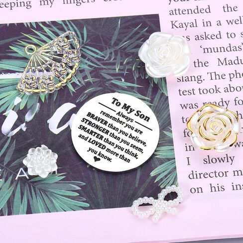 Back to School Off to College Gifts, Son Gifts for High School Seniors, To My Son Pocket Hug Keychain, Adult Son Gift Ideas, Son Birthday Gifts from Mom Dad, Long Distance Relationship Gifts for Son in Saudi Arabia