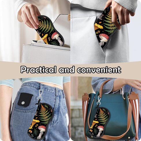 Glasses Case Eyeglass Sunglasses Zipper Soft Neoprene Ultra Light Pouch Metal Belt Clip Aesthetic Women Men in Saudi Arabia