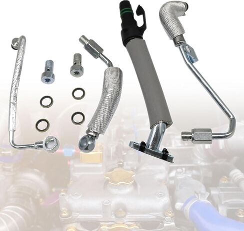 4Pcs Turbo Oil Return Drain & Oil Feed Pipe Kit Compatible with Chevy Cruze Sonic Trax Compatible with Buick Encore 2011-2021 Replace 55587854 5569839 25198546 555592600 55568031 55567067 in Saudi Arabia
