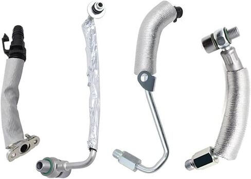 4Pcs Turbo Oil Return Drain & Oil Feed Pipe Kit Compatible with Chevy Cruze Sonic Trax Compatible with Buick Encore 2011-2021 Replace 55587854 5569839 25198546 555592600 55568031 55567067 in Saudi Arabia