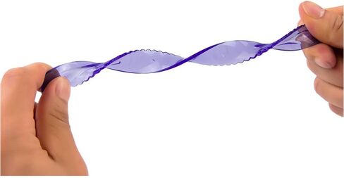 Soft Flexible Rulers 6-Inch, Flexible Protractor, 2 Flexible Triangle and 1 Flexible Wave, 5 in 1 Pack, School Supplies, Purple in Saudi Arabia