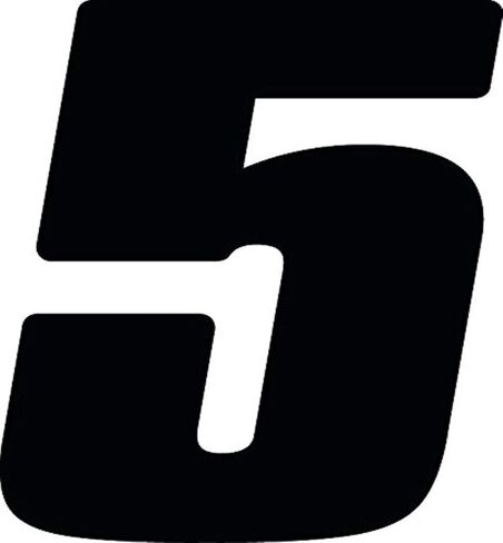 DD43B-5 فينيل مقطوع بالقالب عالي اللمعان باللون الأسود مقاس 4 بوصات رقم 5، 3 عبوات in Saudi Arabia