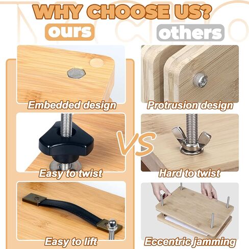 تجليد الكتب بالضغط مقاس 11.8 × 7.9 بوصة، مكبس تجليد الكتب، مكبس الورق، مجموعة أدوات آلة تجليد الكتب المصنوعة من الخيزران مع مقبض محمول وحصيرة مضادة للانزلاق، مجموعة ضغط الزهور للأطفال والكبار in Kuwait