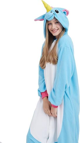 SimZoo Adult Animal Onesie Pajamas, Men and Women's Animal Cosplay Costume Sleepwear, One-Piece Unisex Homewear in Saudi Arabia