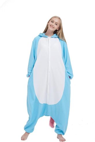 SimZoo Adult Animal Onesie Pajamas, Men and Women's Animal Cosplay Costume Sleepwear, One-Piece Unisex Homewear in Saudi Arabia
