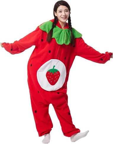 Adult Onesie Orange Costume Pajamas Cosplay Fruits Homewear Halloween Unisex Sleepwear Jumpsuit for Men Women in Saudi Arabia