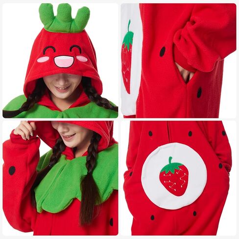 Adult Onesie Orange Costume Pajamas Cosplay Fruits Homewear Halloween Unisex Sleepwear Jumpsuit for Men Women in Saudi Arabia