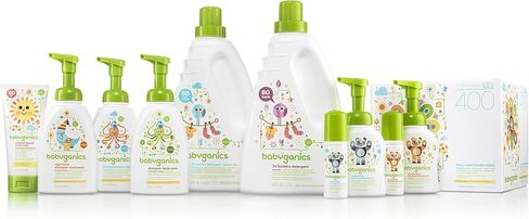 Babyganics مناديل مبللة للوجه واليدين والطفل، خالية من العطور، 1800 قيراط، قد تختلف التعبئة والتغليف in Kuwait