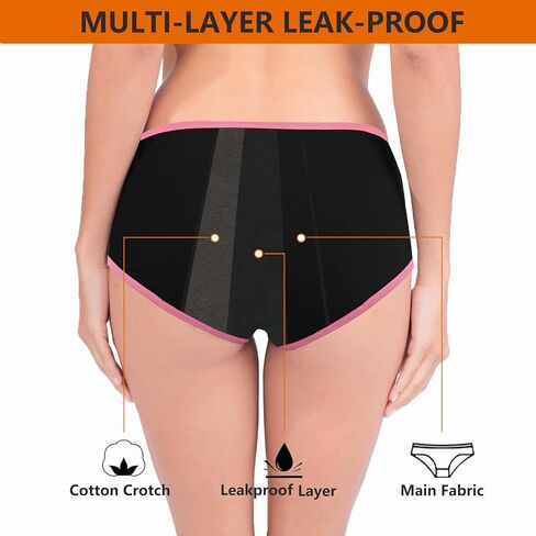 Teens Girls Period Underwear Kids Period Panties Menstrual Leakproof Protective Underwear for Teens Cotton Briefs in Saudi Arabia