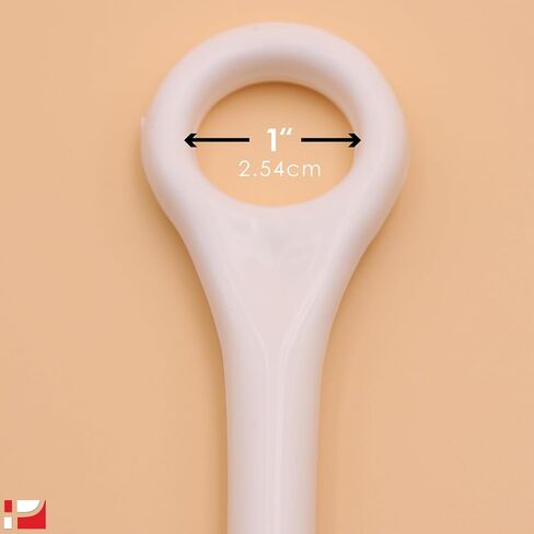 **Made in The USA** 19" Long Handled, Molded Shoe Horn, White in Saudi Arabia