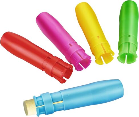 5 Pcs Sidewalk Chalk Holder Plastic Colorful Chalk Holders Adjustable Chalk Clip Holder for Teachers Blackboard Cover Chalk Keep for Office And Artist Chalk Holder for Chalkboard in Saudi Arabia