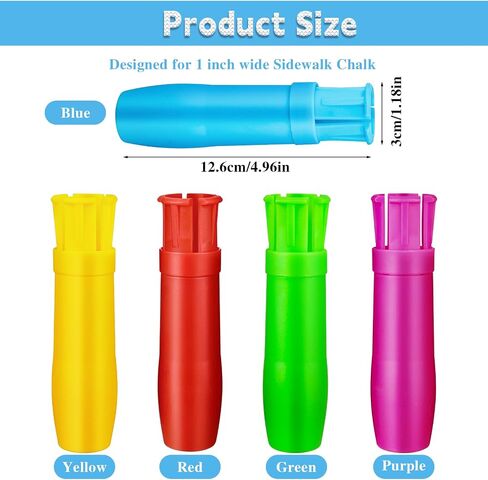 5 Pcs Sidewalk Chalk Holder Plastic Colorful Chalk Holders Adjustable Chalk Clip Holder for Teachers Blackboard Cover Chalk Keep for Office And Artist Chalk Holder for Chalkboard in Saudi Arabia