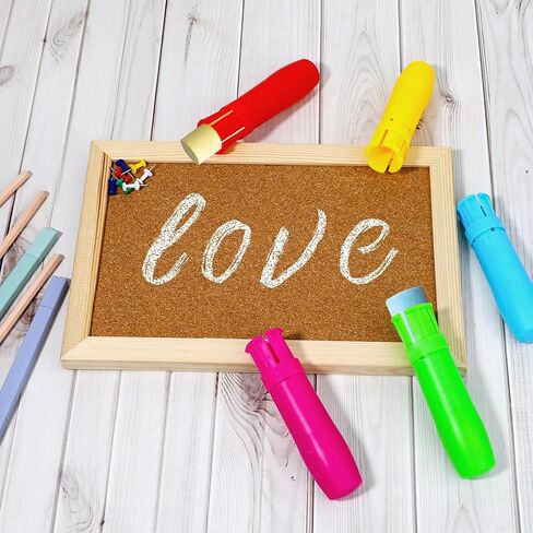5 Pcs Sidewalk Chalk Holder Plastic Colorful Chalk Holders Adjustable Chalk Clip Holder for Teachers Blackboard Cover Chalk Keep for Office And Artist Chalk Holder for Chalkboard in Saudi Arabia