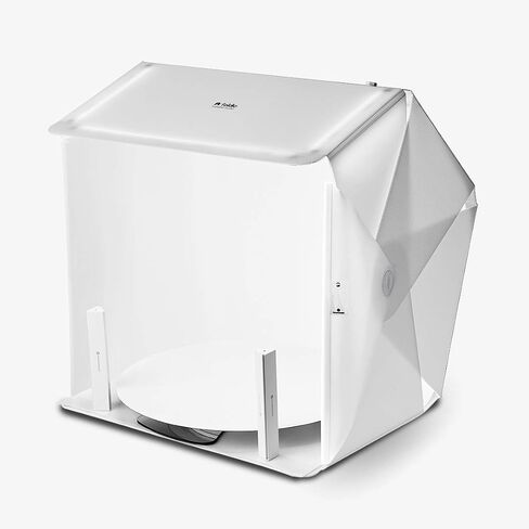 Foldio3 + Front Fill Lights | 25" Photo Light Box for Photography |65W Pro Lightbox with Front Fill Lighting (Halo Bar)|Dimmable Triple LED, Ani-Reflective Black Backdrop, Photo Studio By ORANGEMONKIE in Saudi Arabia