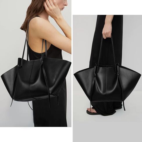 YFGBCX Tote Bag Smooth Leather Work Bag for Women Trendy Top Handle Bag Luxury Hobo Handbag with Adjustable Strap in Saudi Arabia