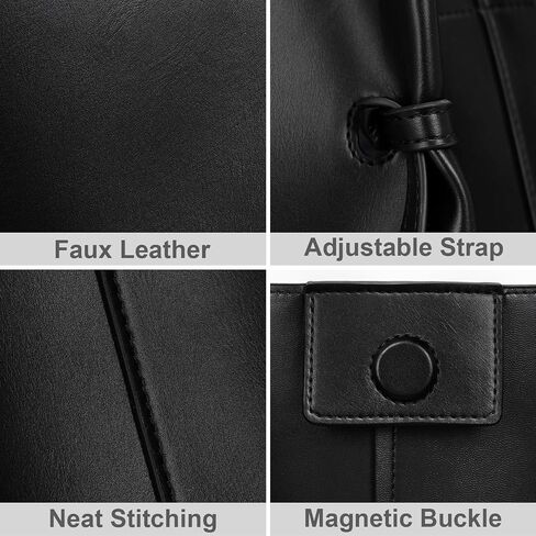 YFGBCX Tote Bag Smooth Leather Work Bag for Women Trendy Top Handle Bag Luxury Hobo Handbag with Adjustable Strap in Saudi Arabia