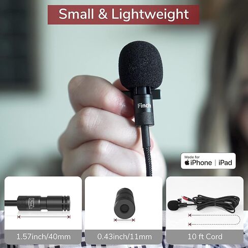 PIXEL Microphone for iPhone iPad(Apple MFi-Certified) from Mic for iPhone Live Streaming Vlogging | External Microphone for iPhone Video Recording, Compatible with Apple Lightning Devices (5ft) in Saudi Arabia