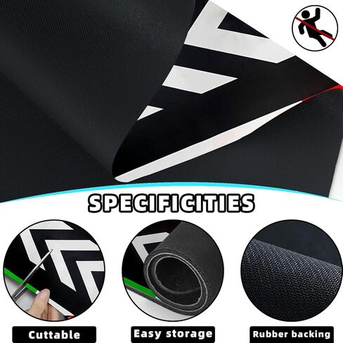 Motorcycle Mat,Garage Floor Mat and Premium Absorbent Oil Pad, Protects Garage Floor from Spills, Drips, Splashes and Stains,Reusable,Washable Rubber Parking Mats (Style 13, 24 x 78 in) in Saudi Arabia