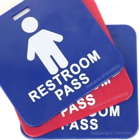 GIFTEXPRESS 12 Piece Hall Pass Lanyards and School Passes Boys and Girl Bathroom Passes in Saudi Arabia