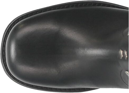 Dingo Womens Anarchy Round Toe Motorcycle Casual Boots Ankle Mid Heel 2-3" - Black in Saudi Arabia