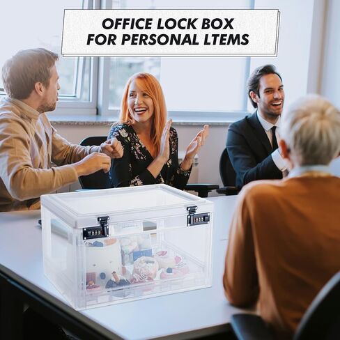 1 Pcs Large Medicine Lockable Box Lockable Storage Box Plastic Lockable Boxes for Personal Items Storage Bin with Lock Locking Plastic Storage Container for Medicine Snacks Food (White) in Saudi Arabia