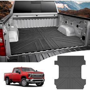 Truck Bed Mat for 2020-2023 2024 Chevrolet Silverado/GMC Sierra 2500/3500 HD 6.8FTAccessories, Truck Bed Liners TPE Pickup Bed Mat for 2020-2023 2024 Chevrolet Silverado/GMC Sierra 2500/3500 HD