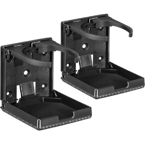 Spurtar 2pcs Adjustable Folding Drink Holder Fit Most Size Mugs Bottle Wall Cup Holder Car Water Bottle Holder for Trucks, RVs, Vans, Boats, Campers, Caravans 60-100MM