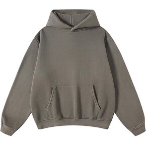 Mens Hoodies Oversized Hoodie Pullover Cotton Heavyweight Vintage Washed Hoodie Couples Streetwear Hoodies